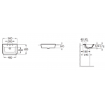 Roca The Gap A32747S000 半櫃面盆